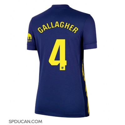 Zenski Nogometni Dres Atletico Madrid Conor Gallagher #4 Gostujuci 2025-26 Kratak Rukav Zenski Nogometni Dres Atletico Madrid Conor Gallagher #4 Gostujuci 2025-26 Kratak Rukav